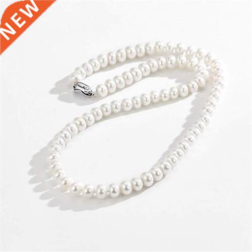 Dainai White 7-10mm Frewater Cultured Pearl Strands Neck