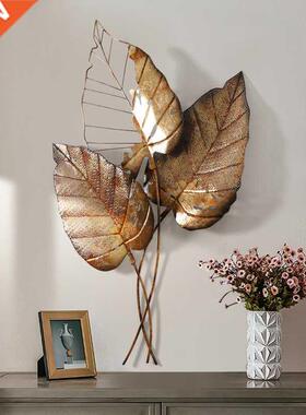Simple European Wrought Iron Wall Hanging Leaf Crafts
