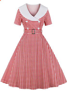 Audrey Hepburn Dress vestidos 50s Polk Dots Rockabilly dress