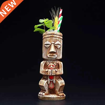 450ml Ceramic Tiki Mug Creative Porcelain Beer Wine Mug Cup