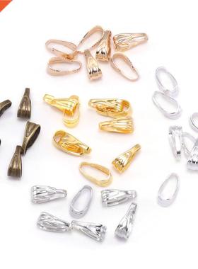 100pcs/lot 7 8 mm Pendant Clasp Connectors Gold Clips Conne