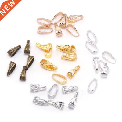 100pcs/lot 7 8 mm Pendant Clasp Connectors Gold Clips Conne