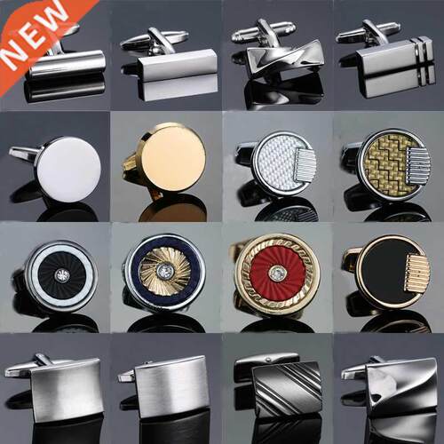 New Arrive Shirt Cufflinks Men steel Laser Engraving Cuff Li