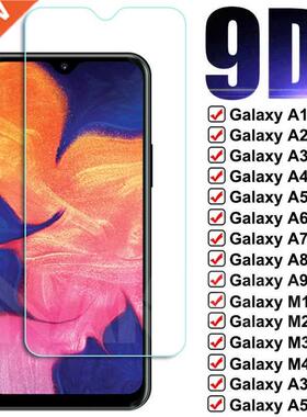 9D Full Tempered Glass On For Samsung Galaxy A10 A20 A30 A40
