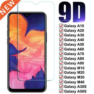 9D Full Tempered Glass On For Samsung Galaxy A10 A20 A30 A40