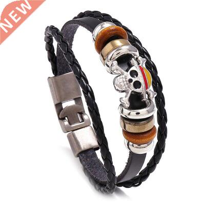 Newly Classic Japan Anime One Piece Chm Bracelet Wooden Be