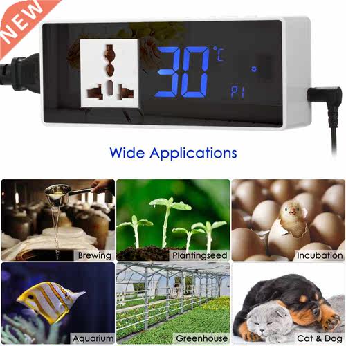 10A LCD Digital Temperature Controller Thermostat for Heatin