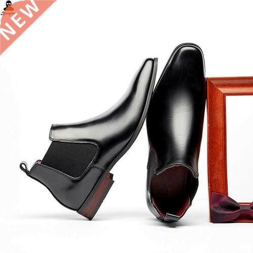 2022秋冬切尔西靴男真皮 Leather Formal Chelsea Boots For Men