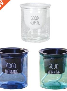 Automatic Water Absorbing Plant Pot Plastic Transparent Roun