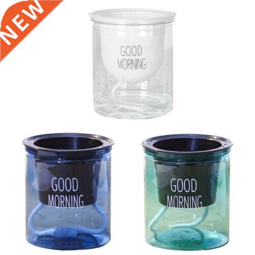 Automatic Water Absorbing Plant Pot Plastic Transparent Roun