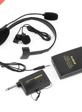 VHF Stage Lavalier Lapel Headset Microphone System Mic FM Tr