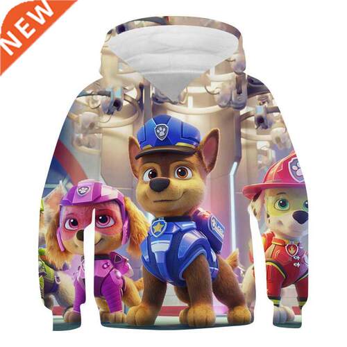 New Anime Puppy Patrol Hoodie Kid 3D Sweatirt Long Sleeve