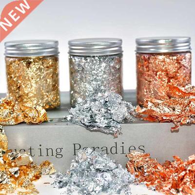 3g Foil Paper DIY Shiny Gold Leaf Flake Luxury Resin Art Dec