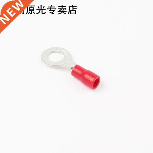 100PCS RV1.25-6 Red 22-16 AWG 0.5-1.5mm2 Insulated Ring Term
