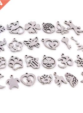 30pcs/lot No Fde Chrms 316 Stinless Steel Butterfly tree