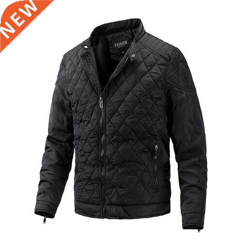 Winter jacket men New 2022 fashion standing collar men parka