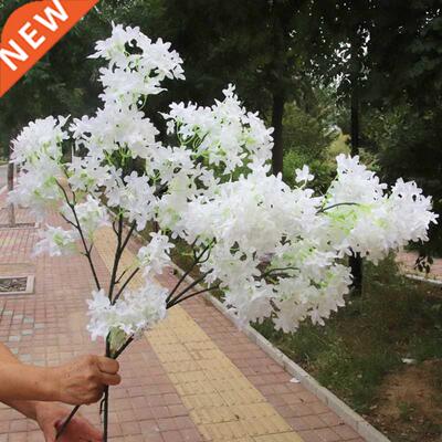 Artificial Lilac Flower Arrangement Fake Plant Wedding Road