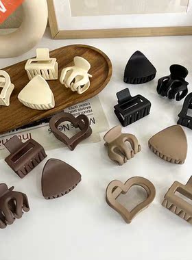 2021 New Korean Acetic Solid Matte Hairpin Mini Cute Hair Cl