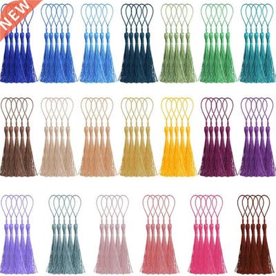32Pcs Bookmark Tassels Fringe Brush Silky Handmade Soft Craf
