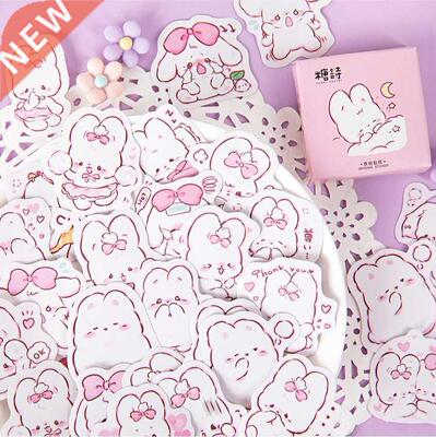 45 pcs/box Cute rabbit daily Kawaii Decoration Stickers Plan