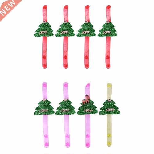 8pcs Luminous Wristband Interesting Xmas Bracelet