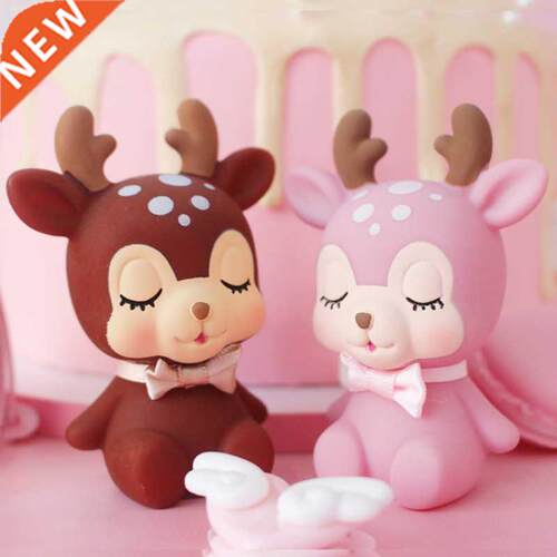 3D Cute Lucky Elk Silicone Mold Suit for making Aroma
