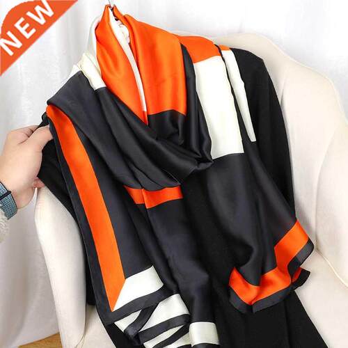 Luxury Brand 2022 Silk Scarf Women Large awls Pamina Hij
