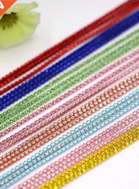 1Yard/Pack Glitter Crystal Rhinestones For Clothing Loose Fl