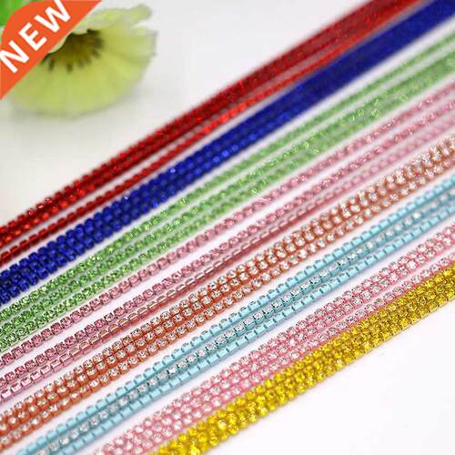 1Yard/Pack Glitter Crystal Rhinestones For Clothing Loose Fl