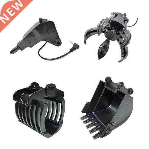 RC Excavator Accessories Full Metal Bucket Drill Scratch Woo
