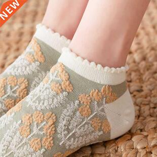 Japan Style Frilly Ruffle Socks Summer Cotton Breathable Low