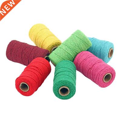 100yard 100% Pure Cotton Twisted Cord Rope Crafts Macrame A