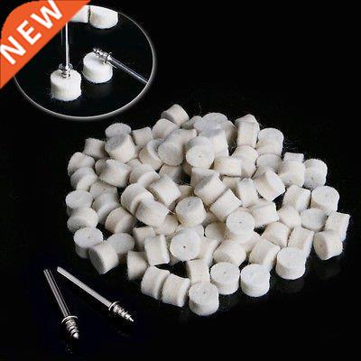 100Pcs 1m Wool Felt Poliing Buffing Pad + 2 ank For Gr
