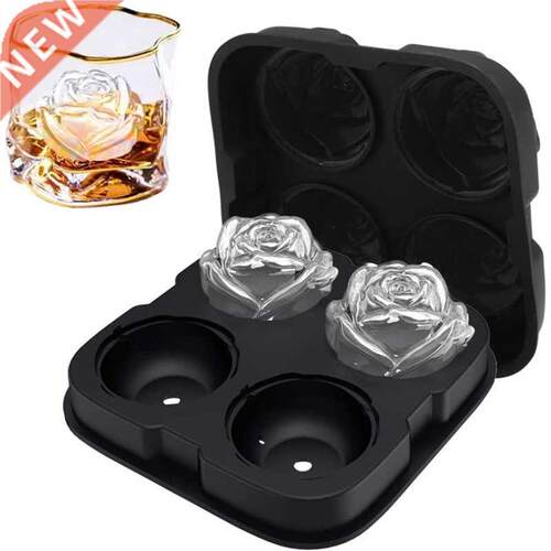 4 Cells Big Silicone Ice Cube Maker Form For Ice Candy Cake