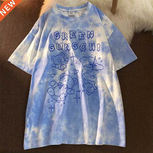 Summer women's short-sleeved vintage Female t-shirt