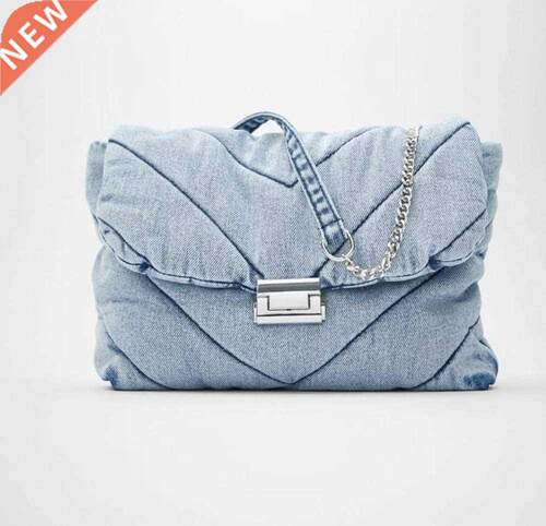 Luxury designer jeans bags women denim chain crossbody bags