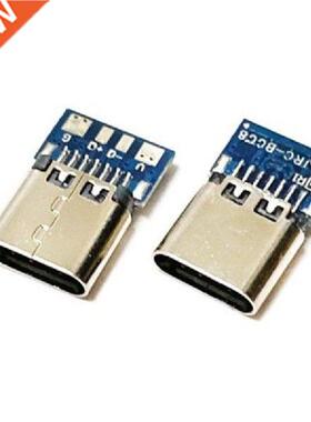 2 Pieces Micro USB Type-C Standard Port Connector 16 Pin