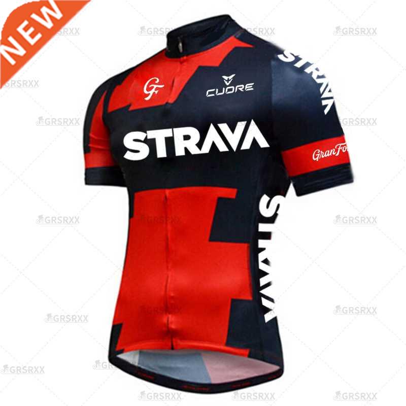 STRAVA Cycling Jersey Summer Breathable Bicycle Wear for Men图片