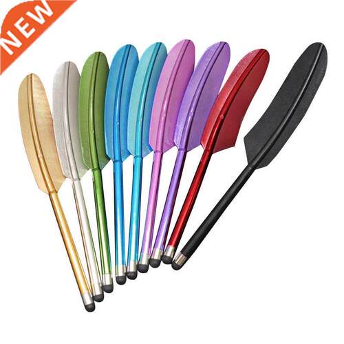 hot-10 x Colorful Feather Handle Portable Stylus/Stylus Touc