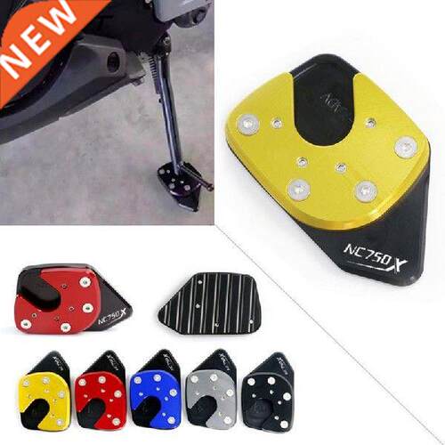Motorcycle Foot Side Stand Pad Plate Kick Stand Enlarger