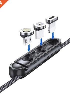 Magnetic Cable Plug Case For Micro USB Type C Portable Stora