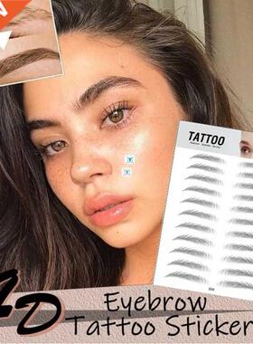 4D Hair-like Authentic Eyebrows Tattoo Sticker False Eyebrow