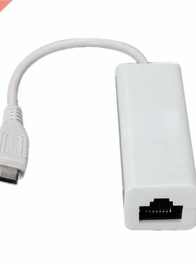 Micro-USB 2.0 5P to RJ45 Lan Ethernet Adapter Converter Lead