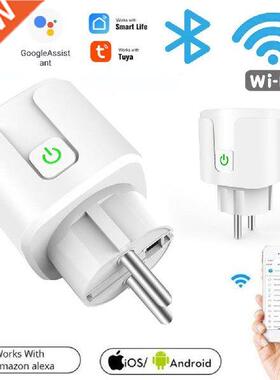 Tuya 20A Wifi EU Smart Plug Smart Life Power Mornitor