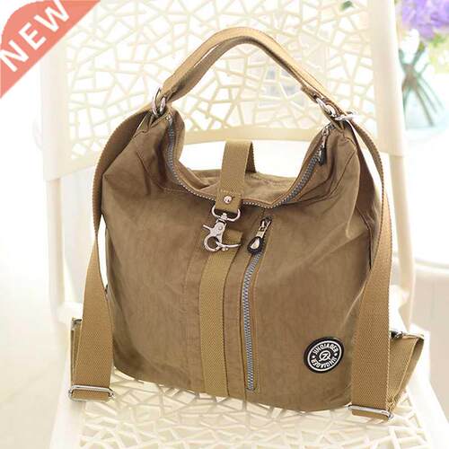 Backpack Casual Zipper Solid Sewing Backpack Retro Style Stu