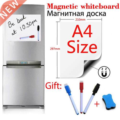 A4 Size Magnetic Whitebod Fridge er Dry Erase White Bod