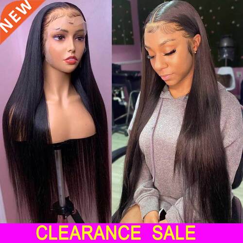 HD Transparent Lace Front Human Hair Wigs For Women Pre Pluc