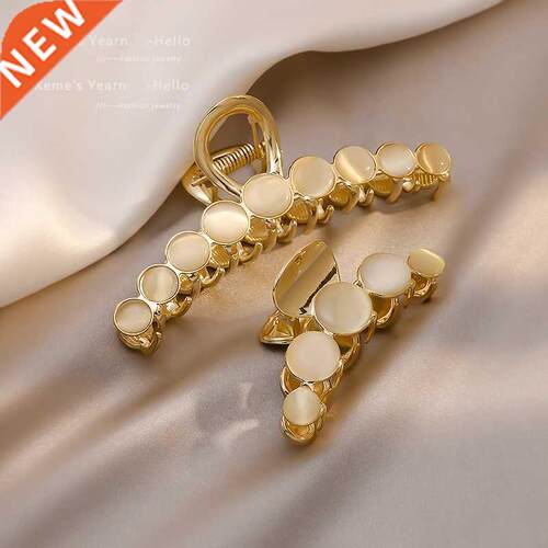 2022 New Elegant Opal Gold Grip Back Of The Head Fixed Hair