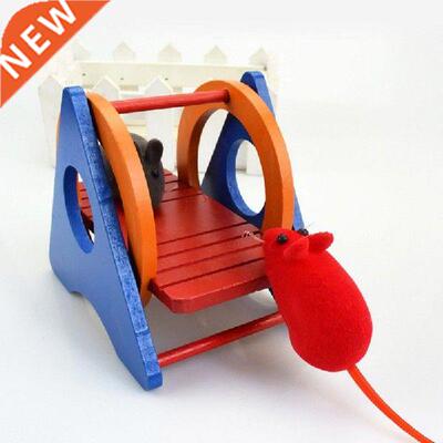 Small Pet Hamster Toys Guinea Pig Toy Wood Swing Funny