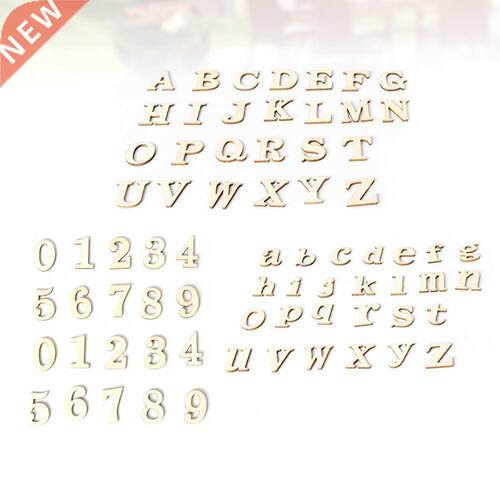 124pcs Assorted Number Alphabet Pieces Wooden